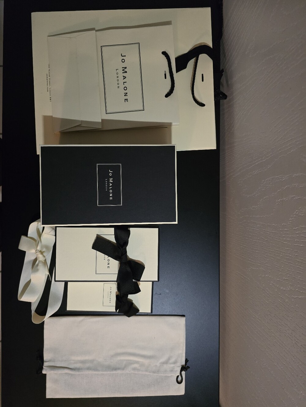 Jo Malone 3 boxes 3 bags and 1 dust bag